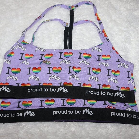 MeUndies Purple Pride Bra - Picture 1 of 4